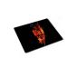 10014 Fire, Skull, Designer Mousepad Pad Mouse Pad Strong anti-slip underside for optimum grip with Vivid Scene Compatible with all mouse types (ball, optical, laser) Ideal for gamers and graphic designers (Electronics)