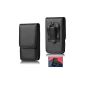 Acce2S - ASPECT BLACK LEATHER CASE SONY XPERIA Z1 Compact VERTICAL (Electronics)