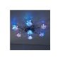 Ceiling lamp with flowers glasses - Fabrwechsler and remote control