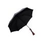 Venkons - Flashy automatic umbrella with handle in rifle design - a clear declaration of war on the rain - Colour: black (Electronics)