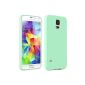 Galaxy S5 envelope Bestwe TPU Skin Case Cover for Samsung Galaxy S5 TPU Case (Turquoise Green) (Electronics)