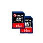 2Pcs Pack QUMOX 16GB SD HC 16 GB GB SDHC Class 10 UHS-I 16GB Secure Digital Memory Card Write Speed ​​HighSpeed ​​15MB / s read speed upto 40MB / s (Electronics)
