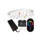 10 meter RGB LED strip set (30 LEDs / m, IP20) incl. Controller, remote keyless entry and 6 A power supply