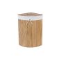 Songmics Foldable Bamboo laundry baskets 58L Wäschebox Wäschetruhe laundry bag Laundry Bin Laundry trolley triangle LCB46S (household goods)