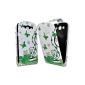 Master Accessory Leather Case for Samsung Galaxy S III i9300 White Flower Pattern Heart (Accessory)
