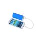 THUMBOX Power Tube 7800 XXL portable external universal battery for cell phone / tablet / smartphone / MP3 player (7800mAh) blue (accessory)
