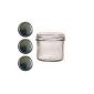 40 fall glasses 125ml jars of jam jars jars To 66 Gold (household goods)