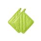 Zone potholders Confetti Set of 2 lime green