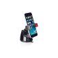 Osomount 360 Grip Universal Car Mount Holder for iPhone 6.6 Plus / 5S / 5C / 4 / 4S Samsung Galaxy S5 / S4 / S3 / Note 4/3 & Other Smartphones - Black (360 Flex Black) (Wireless Phone Accessory)