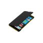 kwmobile® practical and chic flap protective case for Nokia Lumia 1320 in Black (Wireless Phone Accessory)