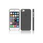 iGard® iPhone 5 / 5S Ultra Slim Case Cover 0.3mm Premium Black Transparent Skin Case Cover (Electronics)