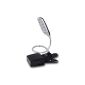 Daffodil ULT300 - USB keyboard lamp / reading light / reading lamp with flexible gooseneck and headboard / table clip - USB or battery - laptop light with 28 LEDs - Three adjustable levels of brightness - PC and Mac compatible (tool)