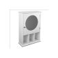 Mirror cabinet with round mirrors - hanging cabinet bathroom cabinet