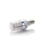 E14 48 SMD LED cool white - 48 x 3528 SMD LED - light bulbs corn plus panel - 360 ° viewing angle - E14 - 230V AC - 3W - Ø32 × 78mm