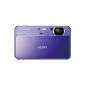 Sony DSC-T110V Digital Camera (16 Megapixel, 4x opt. Zoom, 25mm wide-angle lens, 7.6 cm (3 inch) display, image stabilized) purple (Electronics)