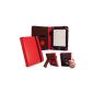 Tuff-Luv Embrace Case Plus for e-readers compatible with Kobo Glo - Red (Electronics)