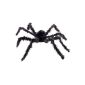 Halloween spider arachnid animal 102cm giant spider illuminated eyes hairy black (Toys)