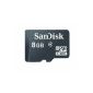 SanDisk microSDHC Memory Card with Adapter for Mobile Camera Class 4 8GB (Accessory)
