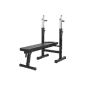 Gorilla Sports Weight bench with barbell bars tray 10000118 (equipment)