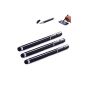 3 x Black Stylus Pens from Liamoo stylus & pen for iPhone, iPad, iPod, Galaxy Tab, Galaxy S4, Galaxy S3, BlackBerry Google Nexus, Galaxy Note, Acer, Ipad Mini, HTC, Acer and many more touch screen phones and tablets ( Electronics)