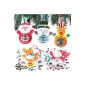 Set of 3 Christmas ornaments with sequins kits for children to make and decorate.  (Toy)