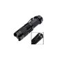 7W 300LM CREE Q5 LED Mini Zoomable Torch Flashlight Camping Black