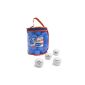 Second Chance 50 Lake Golf Balls and PVC storage bag, red and blue pvc bag (equipment)