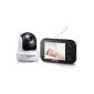 Samsung SEW-3037 Baby Monitoring System (8.9 cm (3.5 inch) LCD monitor, up to 4 camera, QVGA, CMOS sensor, night vision) white (accessory)