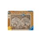 Ravensburger 19004 - Antique World Map - 1000 parts of wooden structure Puzzle (Toy)
