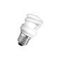 Osram 334602 Duluxstar Mini Twist 5W / 825, equivalent to 25 watts, E27 energy-saving lamps in a spiral shape, warm white (household goods)