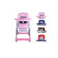 Highchair Highchair Baby highchair with safety belt system, foldable in different colors (baby products)