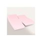 2x80x200 plain cotton fitted sheet pink blush - TPR - Head and foot articulated liftable bed