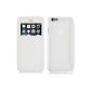 JAMMYLIZARD | Case flip box opening window translucent back for iPhone 6, 4.7-inch screen, White (Accessory)