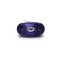 Philips AZ105V / 12 CD Soundmachine (CD, CD-R, CD-RW, FM, Dynamic Bass Boost), violet (Electronics)