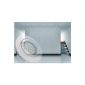 Set of 8 LED Downlight PAGO 230V Color: White - including replaceable LED lamps in warm white.