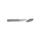 Zuny ZNY-CCOG Office Knife Blade: 7.5 cm Blade Ceramic White / Grey Silicone Sleeve (Kitchen)