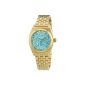 Nixon Women's Watch XS Small Time Teller Gold Blue Beetle Point Analog Quartz Stainless A3991899-00 (clock)