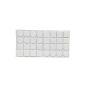 32 pcs. Glides set white, round and square, 22 mm self-adhesive floor protection Scratch proof furniture glides (household goods)