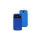 SQF-GSM CASE COVER HULL BLUE COVER FOR SAMSUNG GALAXY S4 MINI I9190 + FILM (Electronics)