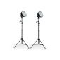TecTake® 2 x Professional Photo Studio Studio lamp Incl. Bulbs Studioset ALU Studio Lamp Tripod Photo (Electronics)
