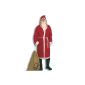 Santa Claus costume Nikolausset Nikolaus Set jacket 3 pcs.  with beard and belt size 56 M7L (Toys)