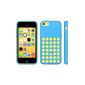 GF-TEC® TPU Gel Case Soft Silicone Cover for iPhone 5C (Blue) (Electronics)