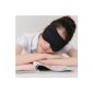 Omiu - New Sleep Masks Of 100% Pure Silk Filled Eye Cover Soft and Smooth washable Perfect For Travel / Relaxation Relaxation Insomnia Sleep (Black) (Kitchen)