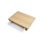 cleenbo® bamboo XL cutting board with sliding drip tray bamboo 400 x 290 x 70 mm (household goods)