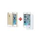 [PACK] iPhone 5 / 5s rigid shell + Transparent tempered glass screen Protection (Electronics)