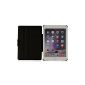 MANNA iPad Air 2 iPad Tablet Case 6 | Cover with auto sleep function | Case, openable with LEICKE Easystand | inside of the cover with micro fleece padded | Black Case for iPad Air 2 (iPad 6) A1566 A1567