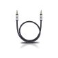 Oehlbach i-Connect J-35 Portable Audio cable, 3.5mm to 3.5mm jack black 1.50m (Accessories)