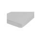 Castell 77113/017/087 Stretch Jersey Fitted Sheet for Light Grey bed 180 x 200 cm to 200 x 200 cm (Kitchen)