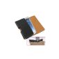 Cover high quality black leather case with belt clip for cordless phone and gsm