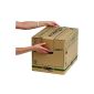 Fellowes Bankers Box 6205201 SmoothMove - 5 Pack Moving boxes Mounting System - Size S (Office Supplies)